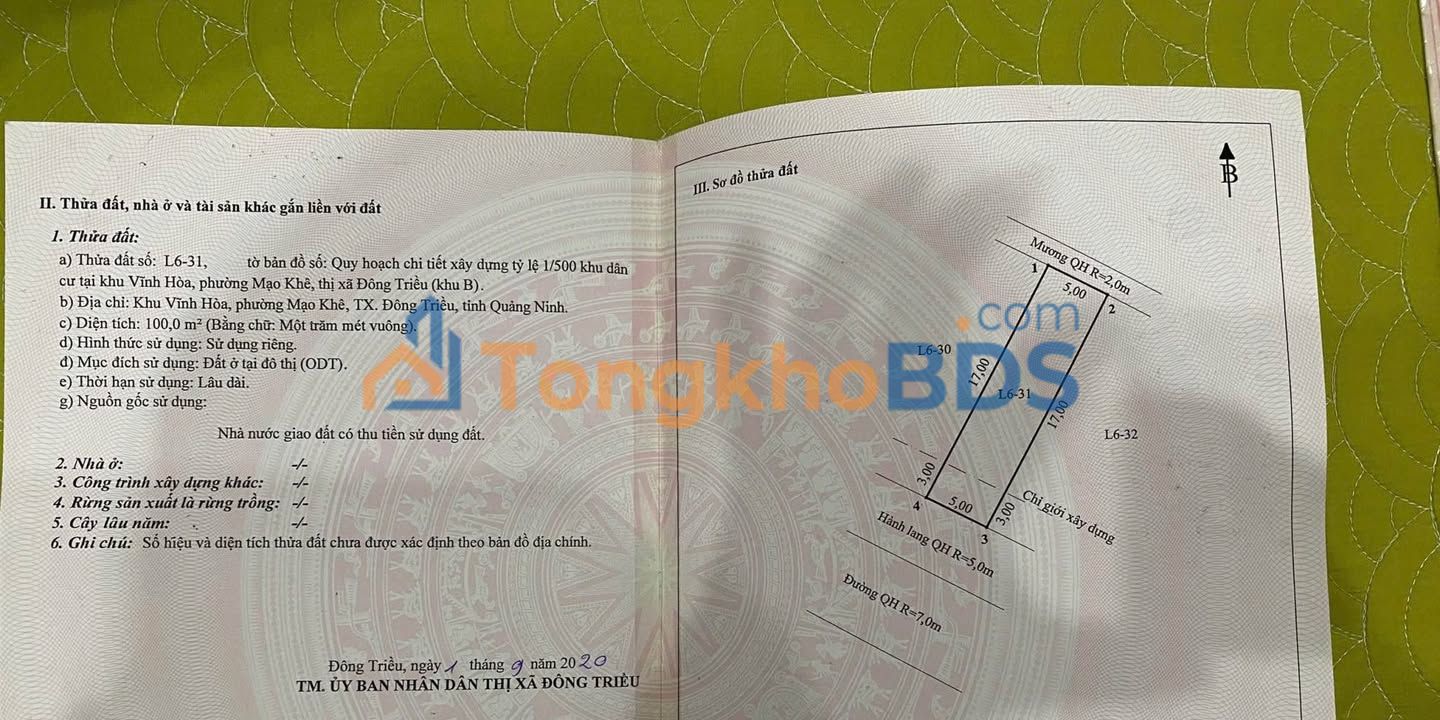 Đất nền Đô thị Vĩnh Hoà 100m² 1.6 tỷ - Đường to ô tô