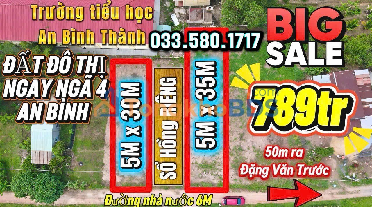 Đất nền Trảng Bàng 210m² 789 triệu - Sổ đỏ chính chủ