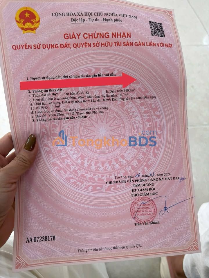 Nhà Thôn Chùa Duy Phiên Tam Dương 111m² 1.7 tỷ - Sẵn sàng ở ngay