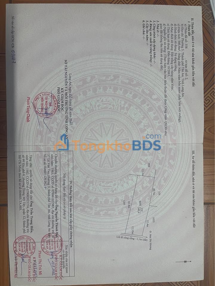 Đất nền Mai Bá Hương P.5 501m² 1.7 tỷ - Đường ô tô vào