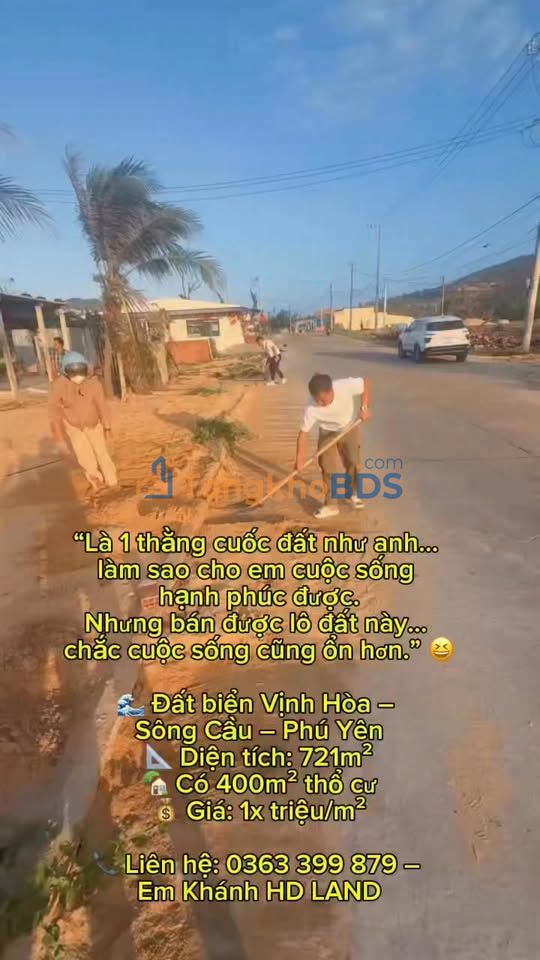 Đất Biển Vịnh Hòa - Sông Cầu: 721m² Thổ Cư, Sẵn Sàng Đầu Tư Sinh Lời