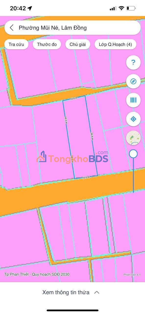 Đất Mũi Né Hồ Xuân Hương 343m² 6.9 tỷ - Sổ đỏ chính chủ