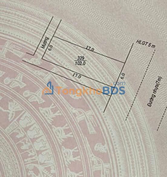 Đất nền Giáp Sơn, Lục Ngạn - 102m² sổ đỏ, mặt tiền 6m, giá 1.4 tỷ