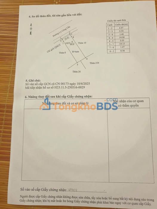 Nhà mặt phố Lý Công Uẩn 80m² giá 4.58 tỷ - Chính chủ bán