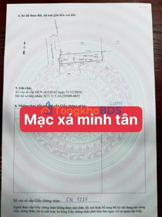 Đất nền Minh Tân Nam Sách 97m² - Hạ tầng hoàn thiện