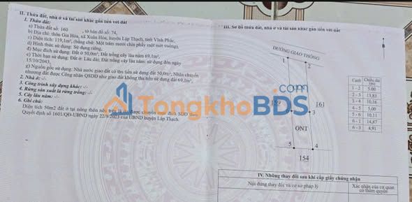 Đất nền Xuân Hòa 119m² 5xx triệu - Sổ đỏ chính chủ