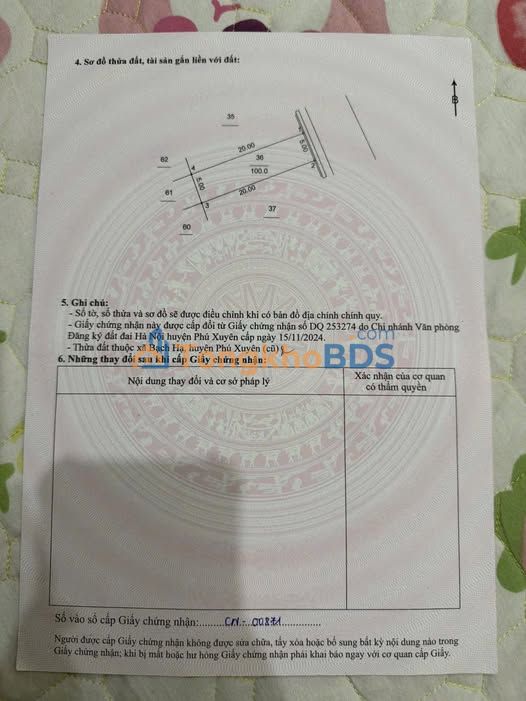 Đất nền Bạch Hạ Phú Xuyên 100m² 2.4 tỷ - Đường ô tô