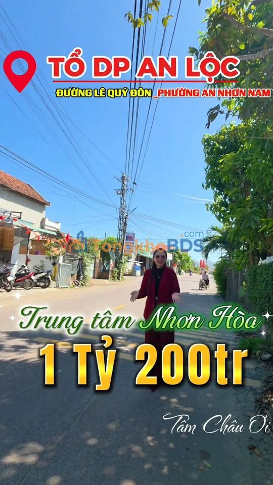 Đất nền Lê Quý Đôn Nhơn Hòa 88m² 1.2 tỷ - Sổ đỏ chính chủ