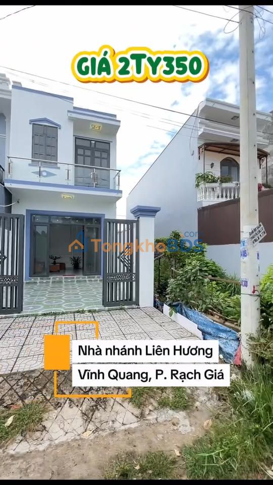 Nhà 99m² Rạch Giá - 3PN, Ô tô vào nhà, Hướng Đông Nam