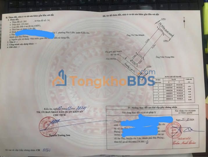 Nhà phố Lưu Úc Kiến An 200m² 6 tỷ - Mặt tiền kinh doanh