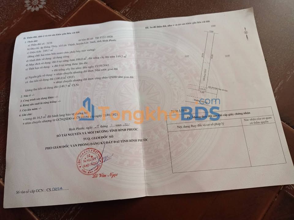 Đất nền Lộc Thịnh Lộc Ninh 500m² - Đường ô tô 18m