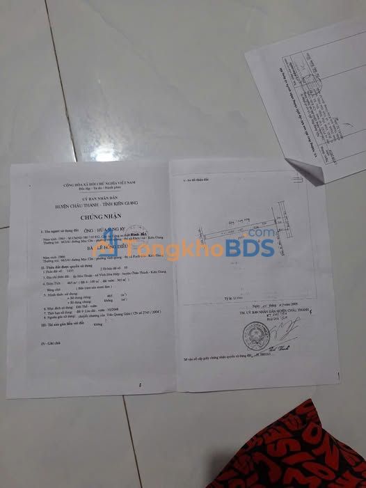 Đất nền QL61 Rạch Giá 500m² 2 tỷ - Sổ đỏ chính chủ