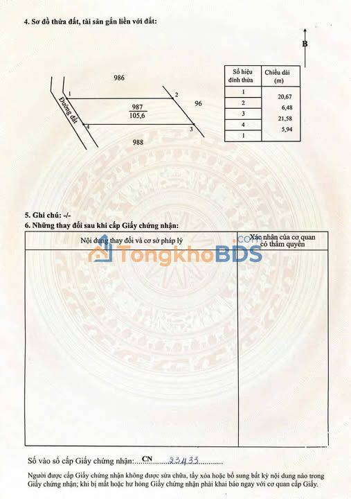 Đất nền Xã Đá Bạc 131m² 410 triệu - Pháp lý rõ ràng