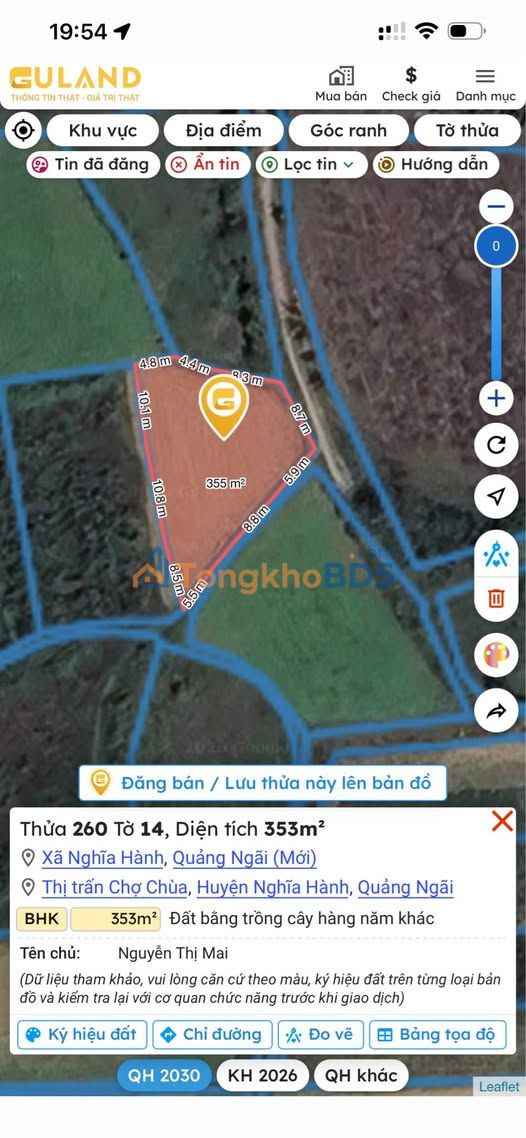 Đất thổ cư ODT 350m² Sa Thầy, Kon Tum - Mặt tiền đường ô tô, giá tốt