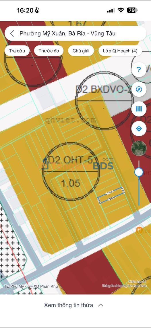 Đất nền Mỹ Xuân Phú Mỹ 100m² 1.7 tỷ - Sổ đỏ chính chủ