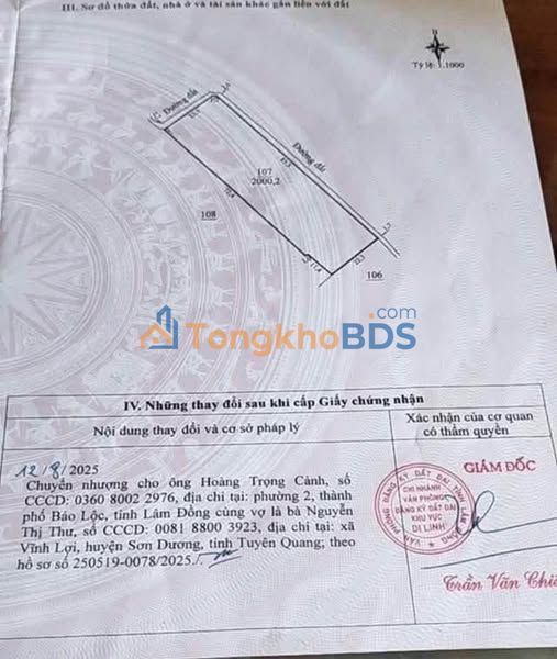 Đất vườn Hòa Ninh Di Linh 720m² 1.95 tỷ - Sinh thái xanh