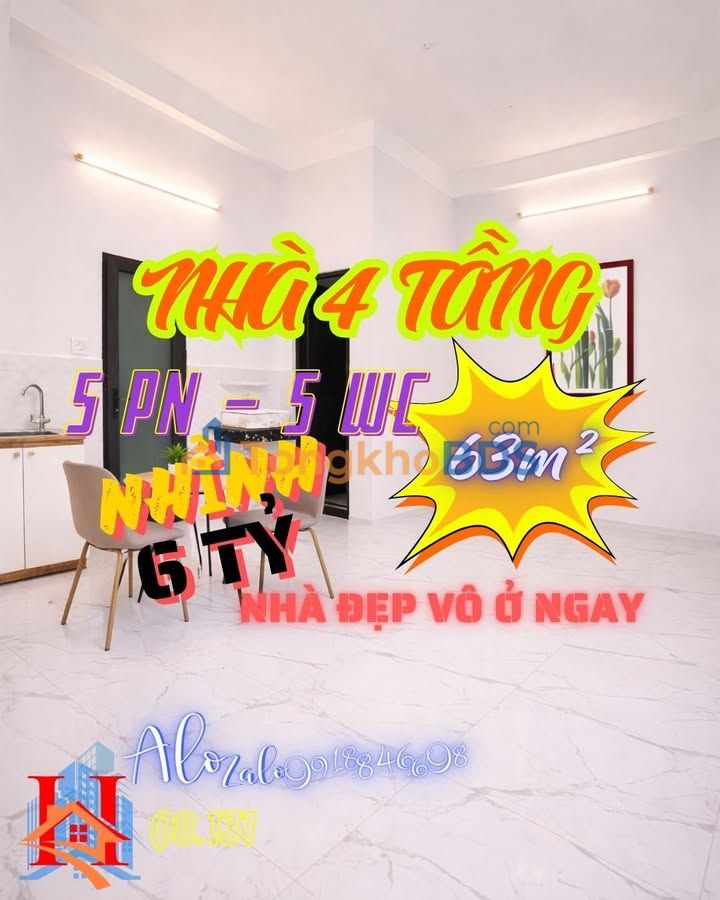 Nhà Phường 7 Quận 8 63m² 6.2 tỷ - Chính chủ bán