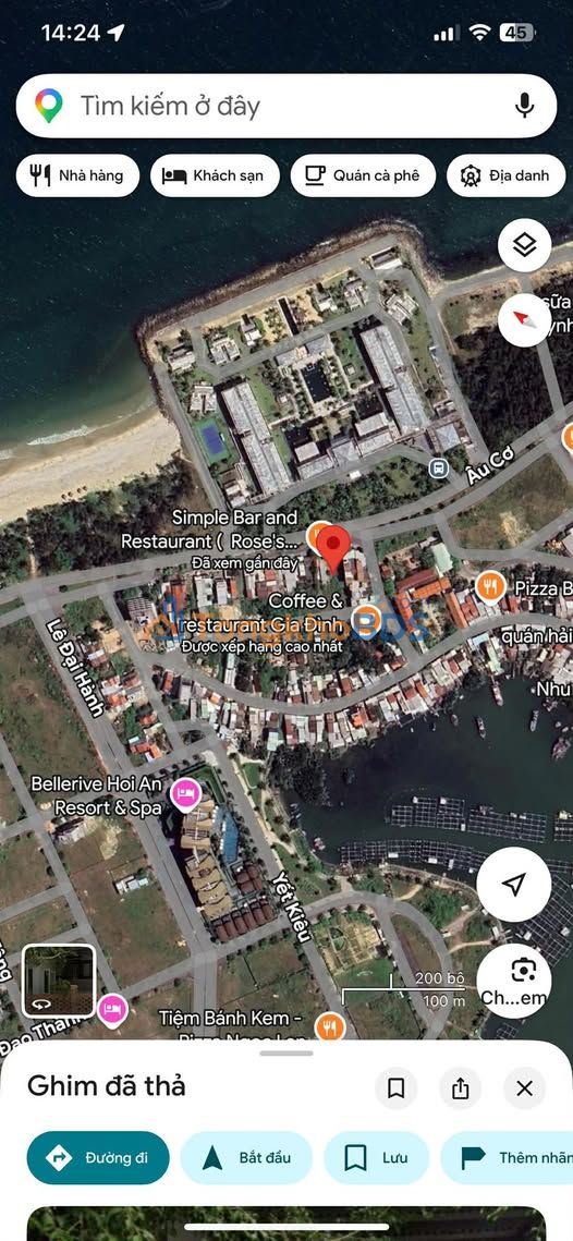 Đất mặt tiền Âu Cơ Điện Bàn 200m² 11 tỷ - Sổ đỏ chính chủ