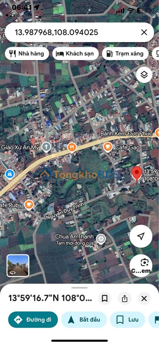 Đất Mặt Tiền Nguyễn Duy Trinh, Pleiku - 210m², 1.2 Tỷ, Sẵn Sổ