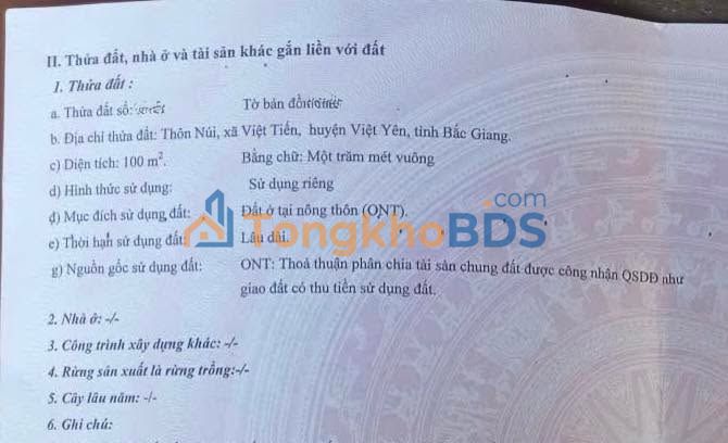 Đất nền Việt Tiến Việt Yên 100m² 1.4 tỷ - Đường ô tô