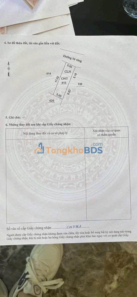 Đất nền Thanh Sơn Lương Sơn 85m² 300 triệu - Đường ô tô vào