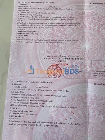 Đất vườn An Phú Tam Kỳ 830m² 2.7 tỷ - Chính chủ bán