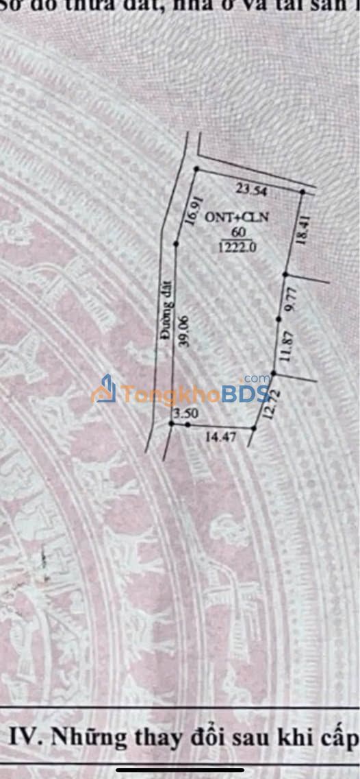 Đất nền Đông Hưng Lục Nam 1220m² hơn 1 tỷ giá tốt hiếm có