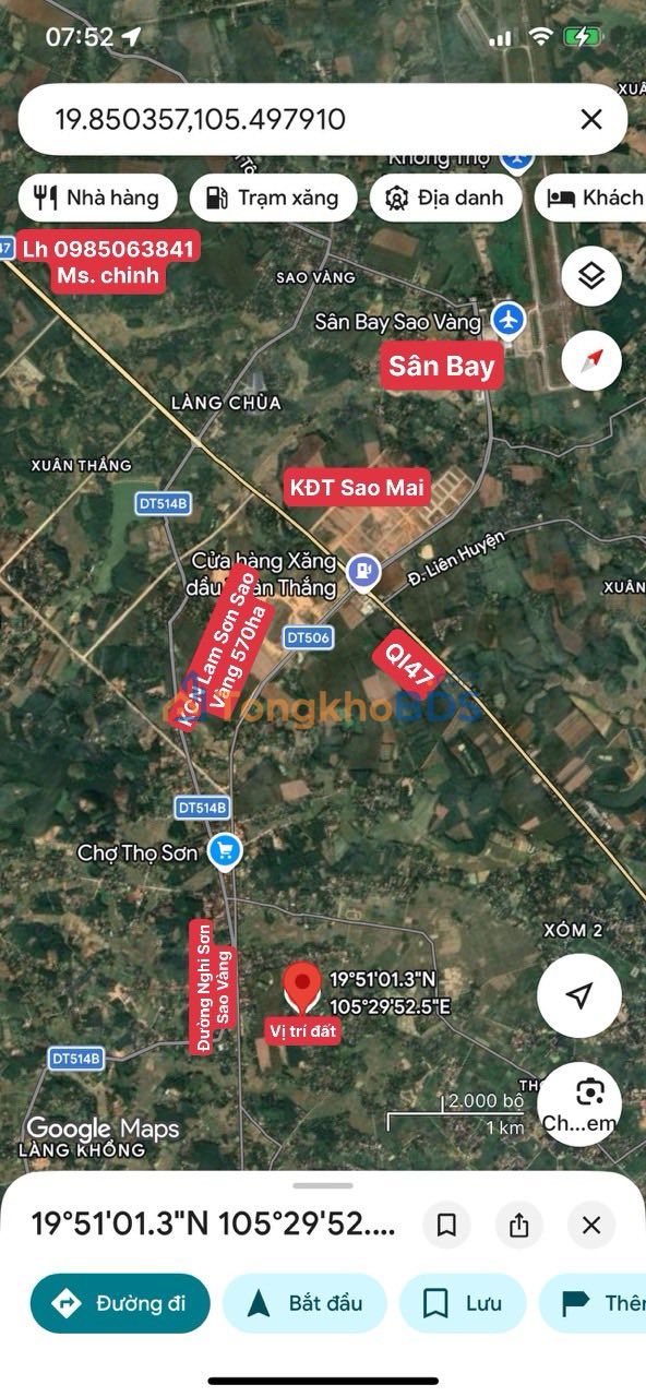 Đất nền Thọ Sơn Triệu Sơn 120m² 300 triệu - Sổ đỏ chính chủ