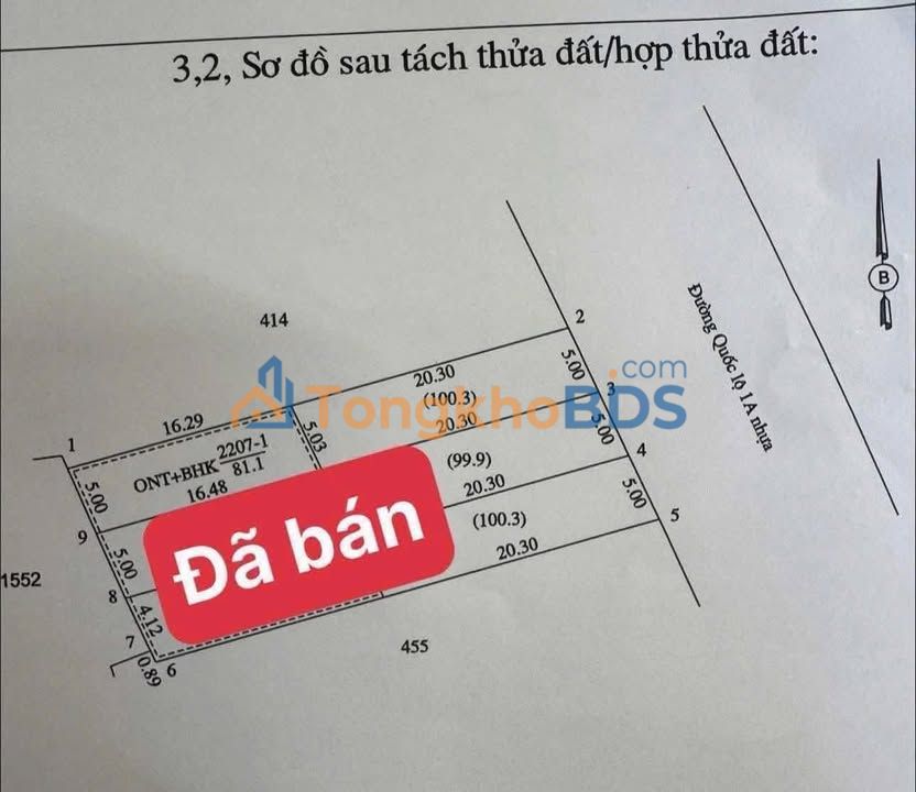 Đất nền QL1A Gio Linh 185m² 668 triệu - Sổ đỏ chính chủ