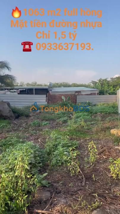 Đất nền Đồi 61 Trảng Bom 1.063m² 1,5 tỷ - Sổ hồng chính chủ