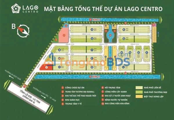 Đất nền LAGO CENTRO Bến Lức 95m² - Sổ hồng sẵn đầu tư