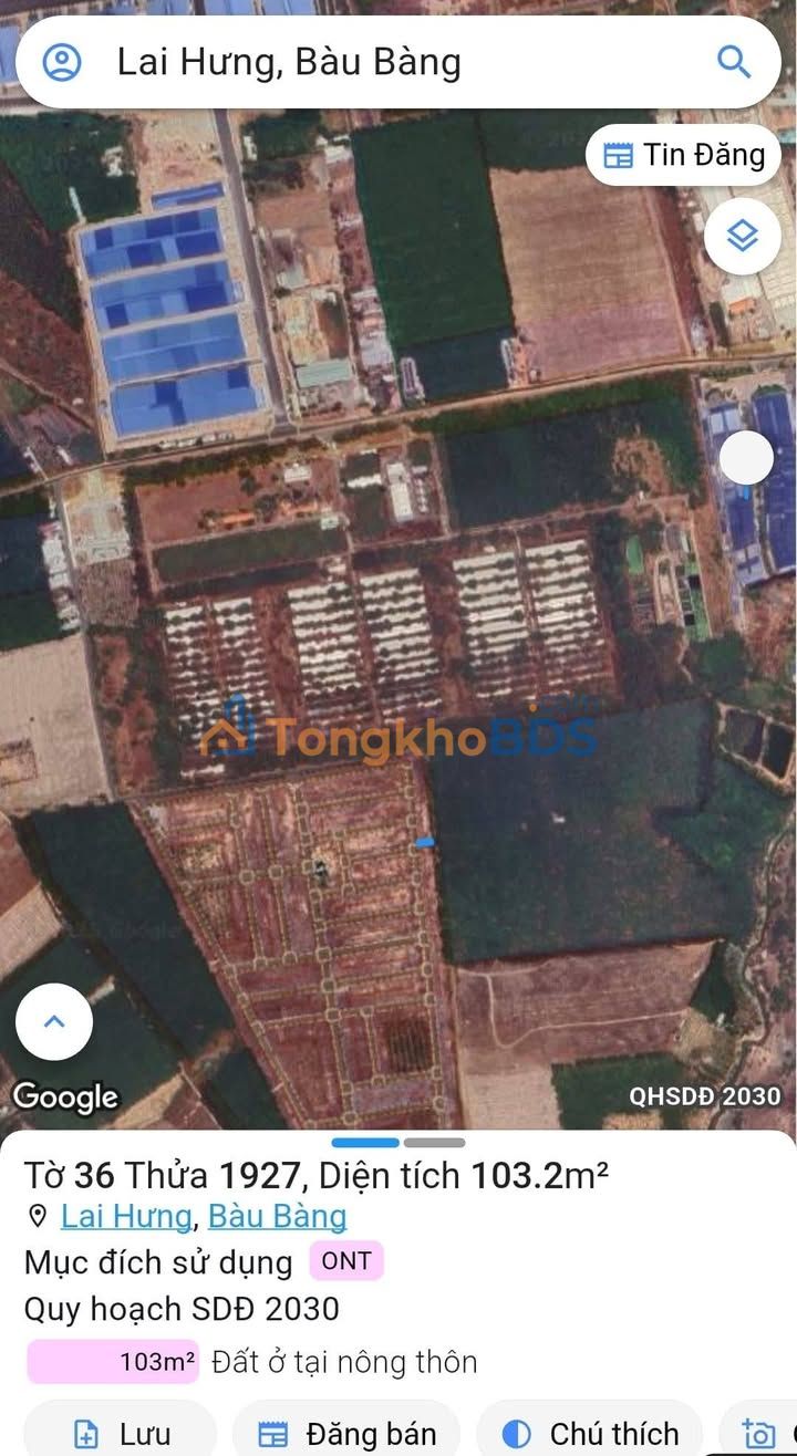 Đất nền Lai Uyên 103m2 1 tỷ - Chính chủ bán