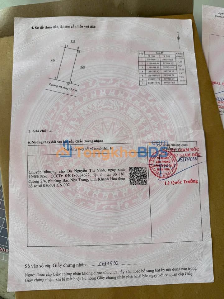 Đất nền Hà Thanh Ninh Hòa 150m² 1,68 tỷ - Sổ đỏ