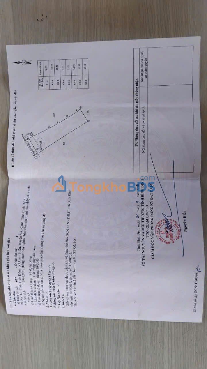 Đất nền Canh Vinh 7.300m² 7 tỷ - Sổ đỏ chính chủ