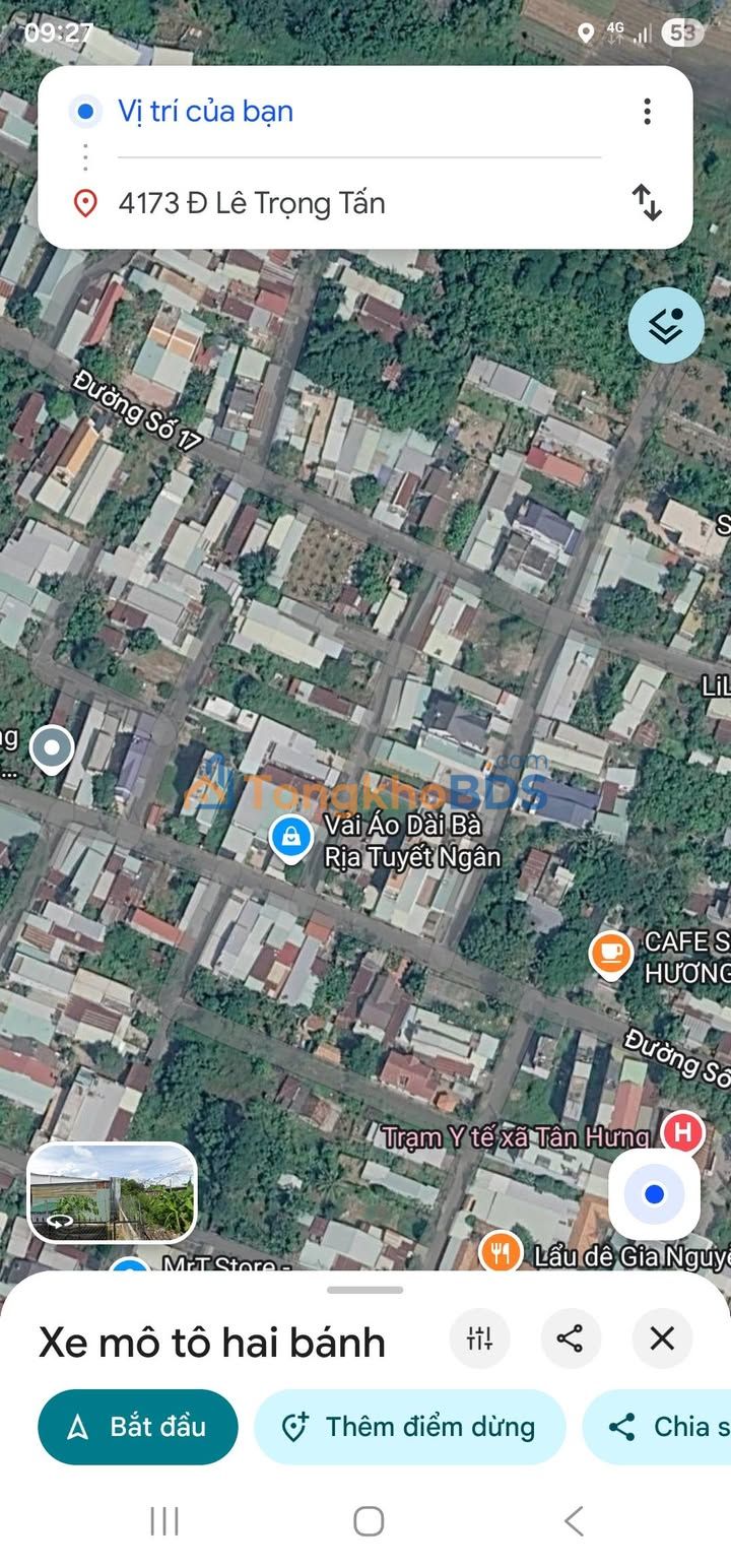 Đất nền Tân Hưng Phường 1 Bà Rịa 186m² 1.95 tỷ - Sổ đỏ