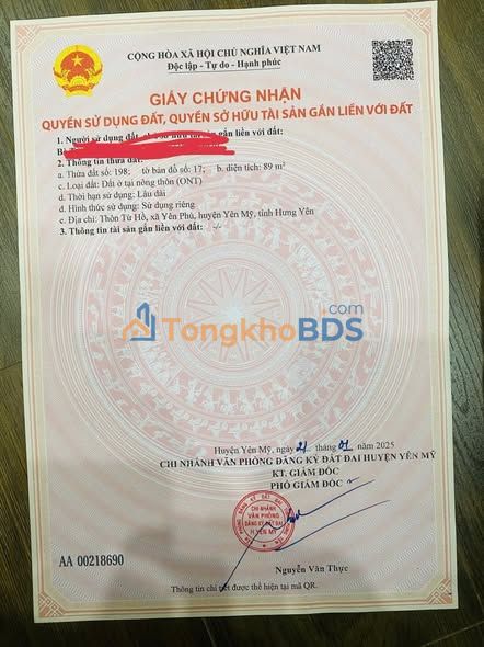 Đất Lô Góc 89m² Hưng Yên - Giá 2 Tỷ, Đường Thông Thoáng