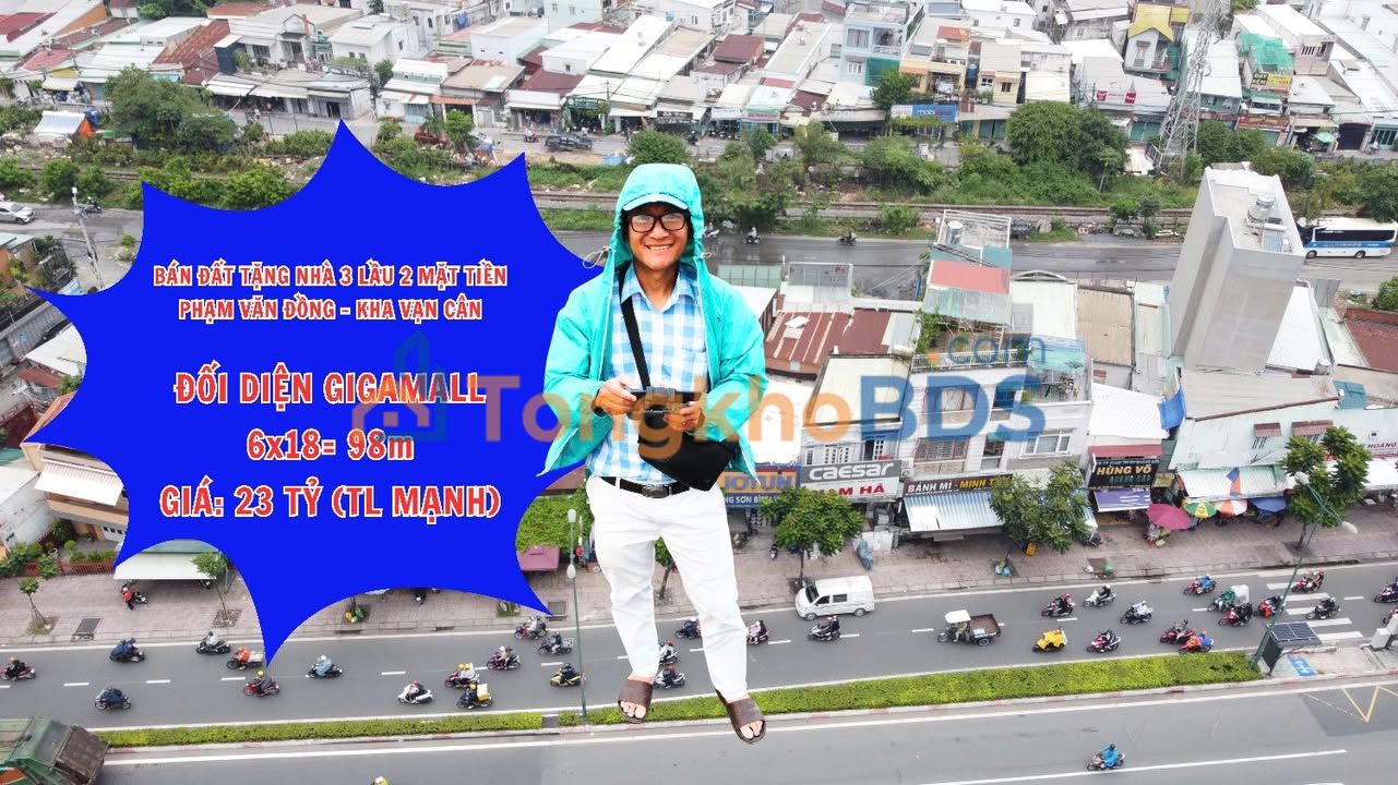 Nhà Phạm Văn Đồng Hiệp Bình Chánh 98m2 23 tỷ - Ô tô vào tận nhà