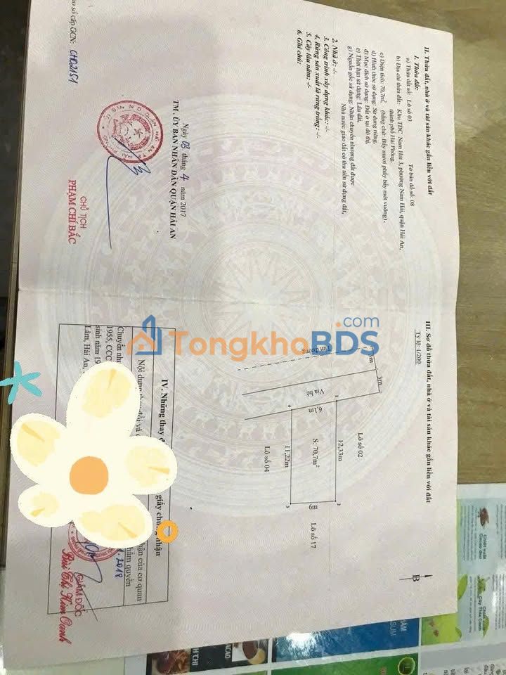 Đất nền Hải An 427m² 23.485 tỷ - Sổ đỏ chính chủ