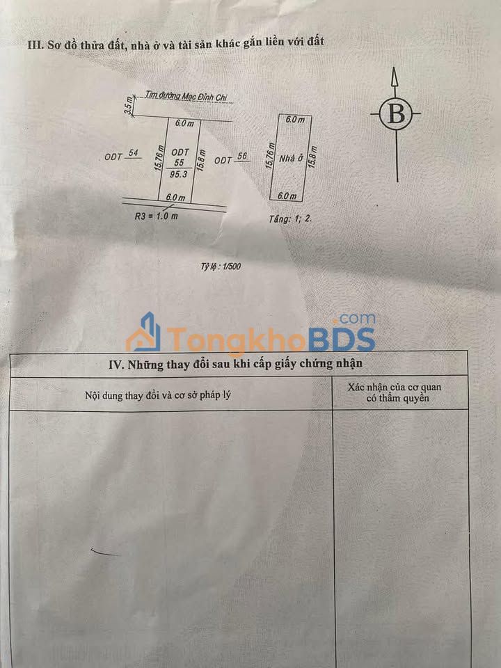 Nhà 2 tầng Mạc Đĩnh Chi 96m² giá 4,xxx tỷ - Sẵn sàng ở ngay