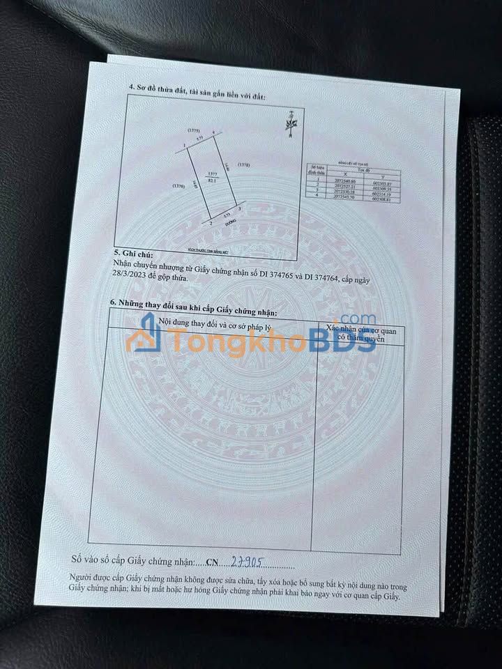 Đất Vinh Hưng Lộc 82m² 1 tỷ - Sổ đỏ chính chủ