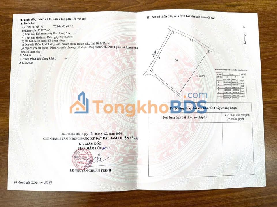 Đất nền xã Hồng Sơn 5.318m² - Sổ đỏ chính chủ