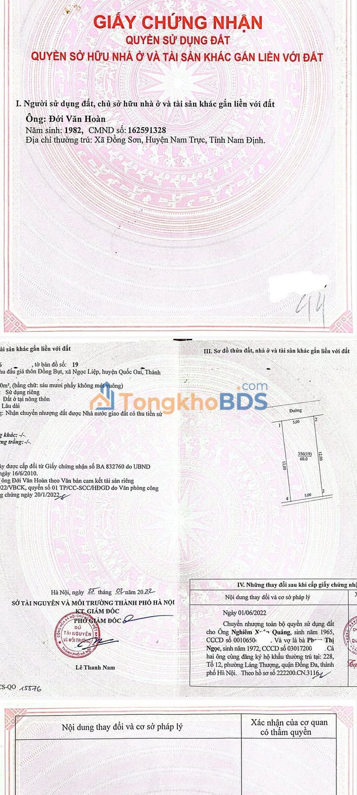Đất nền Quốc Oai Ngọc Liệp 60m² 3.75 tỷ - Sổ đỏ chính chủ