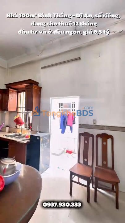 Nhà Bình Thắng Dĩ An 100m² giá 6.5 tỷ - Sẵn sàng ở ngay
