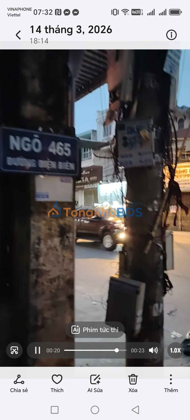 Đất ngõ 465 Điện Biên Nam Định 82m² - Ô tô vào đất