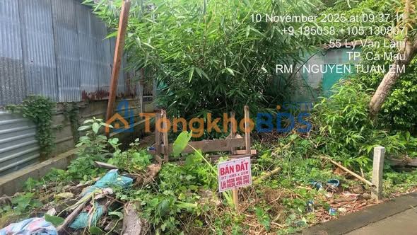 Đất Trương Phùng Xuân Cà Mau 99m² 800 triệu - Đường ô tô