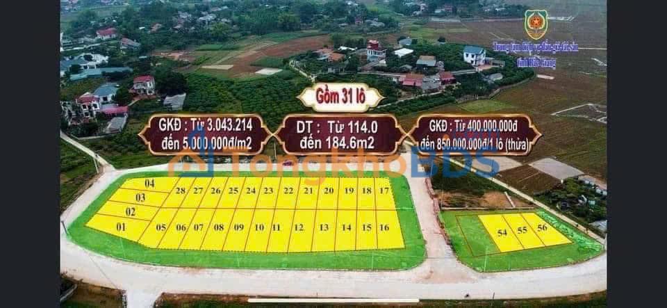 Đất nền Thôn Quyên Tân Trung 114m² 1.3 tỷ - Xây dựng tự do