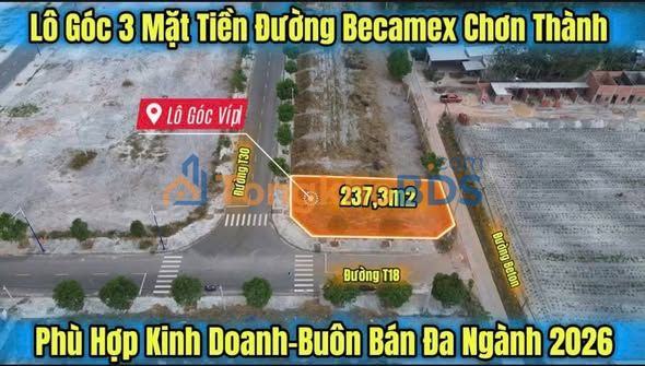Đất nền Becamex Minh Hưng 237m² 2.85 tỷ - Sổ đỏ chính chủ