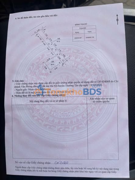 Đất nền Hồng Vân Thường Tín 40m² 2.15 tỷ - Pháp lý rõ ràng