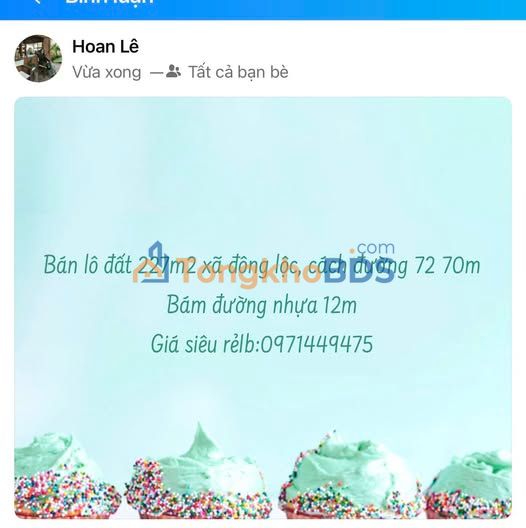 Đất Đông Lộc Vinh 227m² thỏa thuận - Đường to ô tô