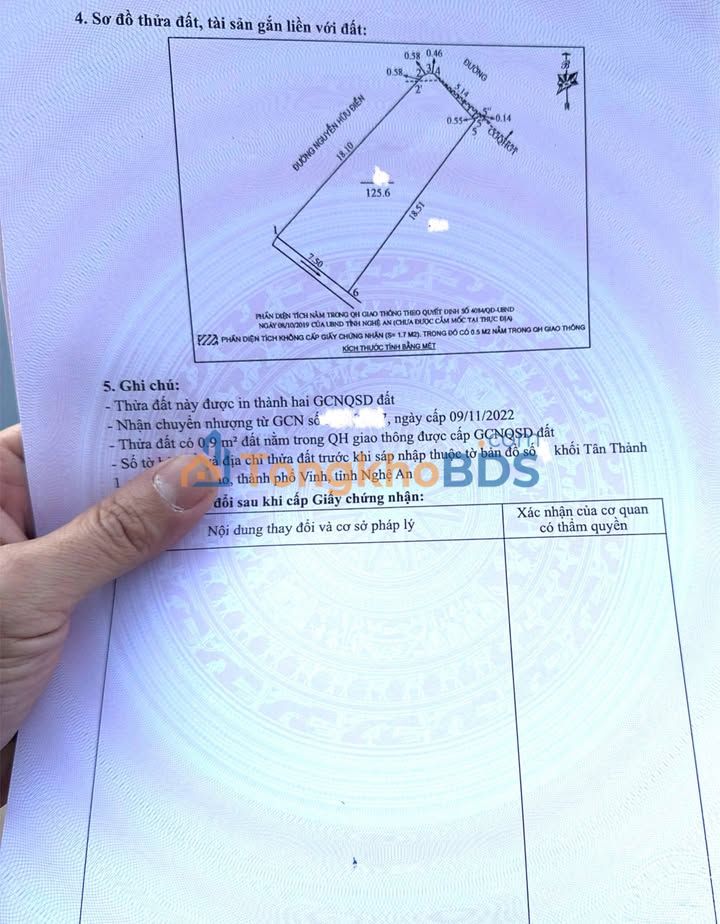 Đất Vinh Khối Tân Thành 126m² giá 8 tỷ - Đường ô tô